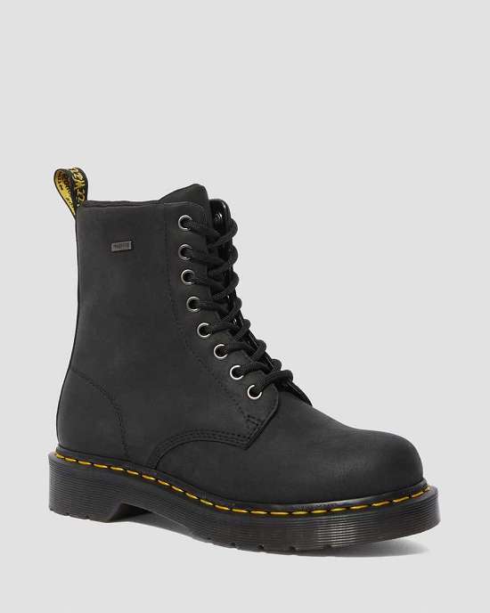 Botines Dr. Martens 1460 Waterproof Mujer Negros MX-97563